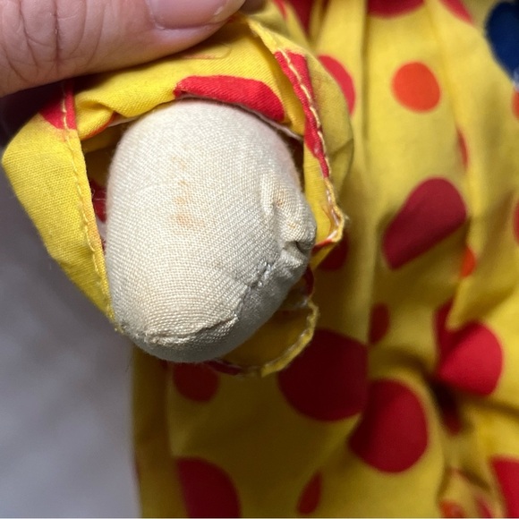 Vintage 1978 Knickerbocker ~ Half Pint ~ 13" Plush Clown Doll Preowned - Picture 11 of 15